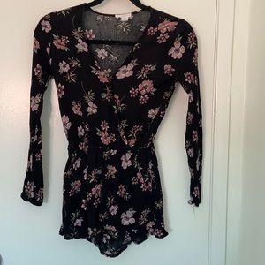 Full Tilt floral shorts romper